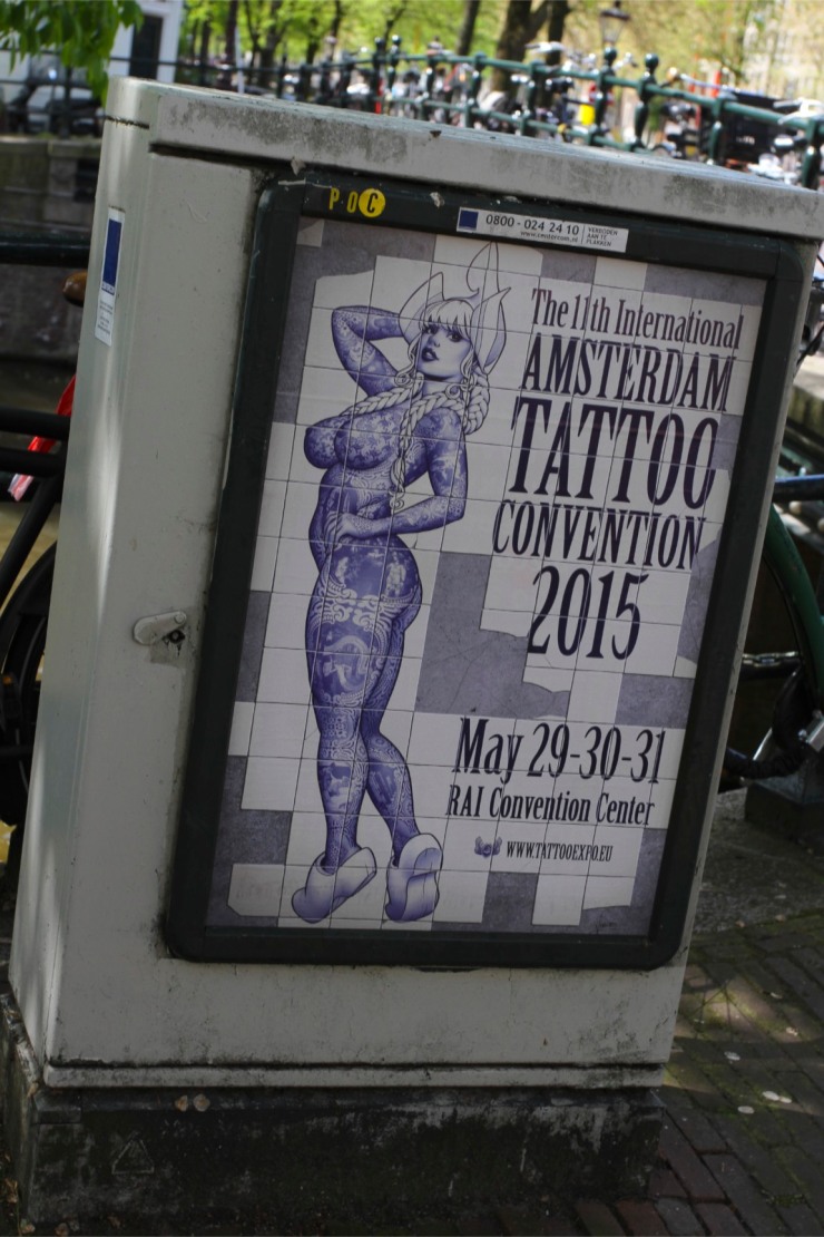 Tattoo advert, Amsterdam, Netherlands