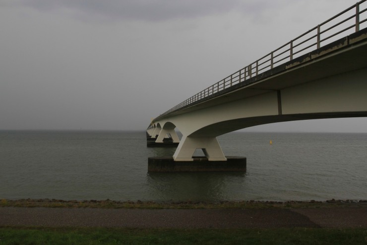 The Zeeland Bridge, near Zierikzee, Zeeland, Netherlands